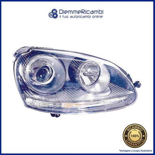 Headlight right chrome xenon - right,