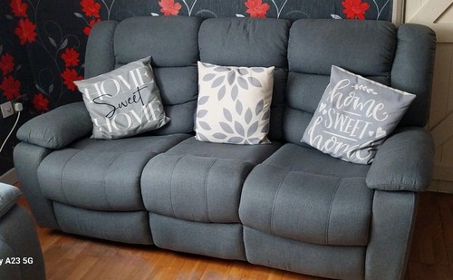 Seater grey sofa with - 3,