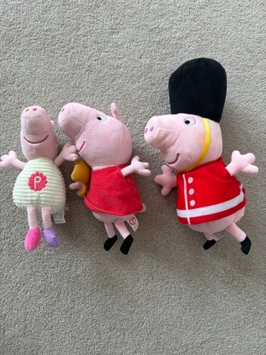 Peppa pig plush toy bundle - peppa,
