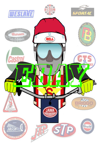 Speedway retro rider - rider, style