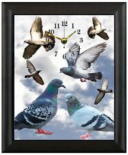 Racing pigeon christmas gift present xmas gift clock wall or freestanding