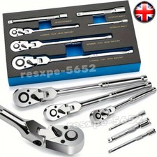 6 Pcs 1/4" 3/8" 1/2" Flex Head