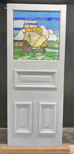 Victorian stained glass front - stained,