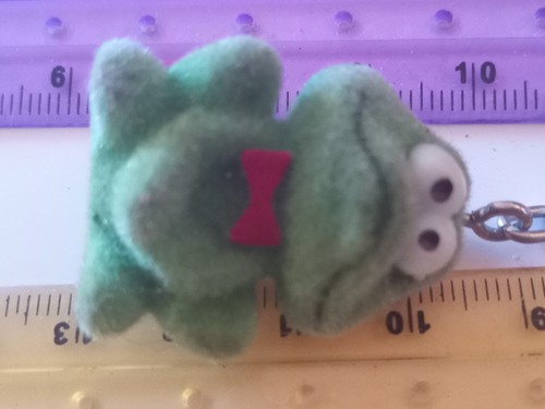 Vintage old keyring soft plush - old,
