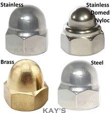 Dome nuts stainless - dome, steel