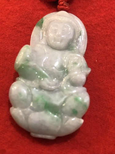 Faux jade pendant - faux,