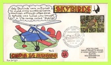 G.B. 1995 22p Christmas on Skybirds Jack Follows hand painted Cover SCARCE,