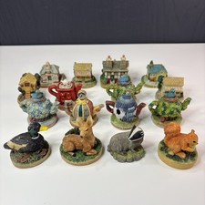 16 Lyons Tetley Tea Miniature House, Animal, Teapot Collectables Figures - 1990s