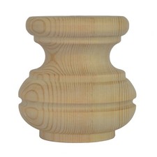 Large Wooden Pine Tall Bun