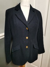 JOULES 'Parade' Blue Herringbone Tweed Jacket Blazer  Size 18 £199 