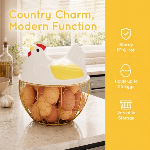 Creative hen egg basket - hen,