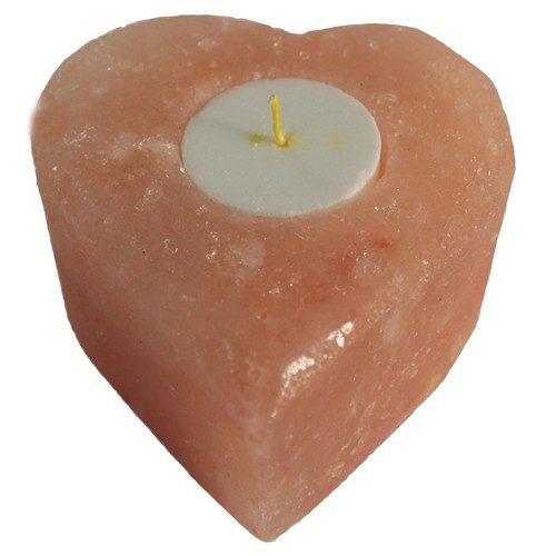 Salt candle holder - candle,