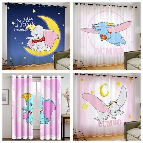 Kids curtains dumbo - 3d,