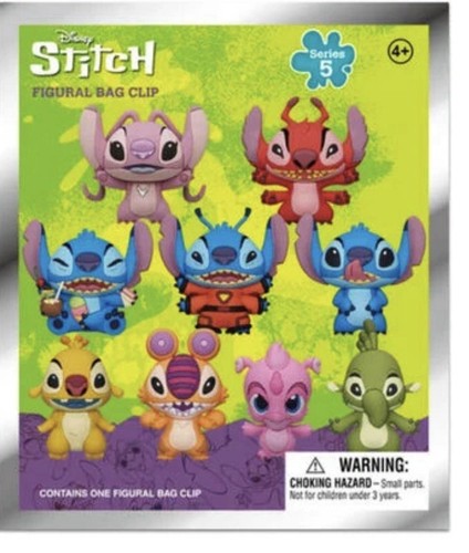 Lilo stitch pvc bag clips - &,