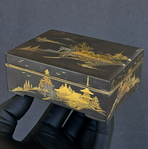 Vintage meiji iron damascene - meiji,