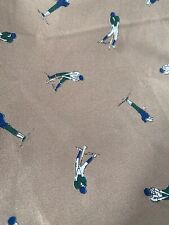 VINTAGE POLYESTER GOLFER GOLFING FABRIC - 150 cm W x 3.1 M L