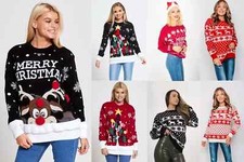 New Ladies Women's Santa Xmas