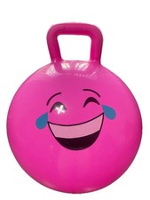 Pink Inflatable Hopper Jumping Ball For Indoor/Outdoor 50cm Circumference Kids