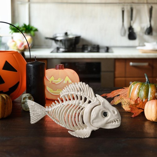Fish skeleton halloween decor - fish,