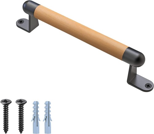 25cm wooden handrail wall - wooden, handrail,
