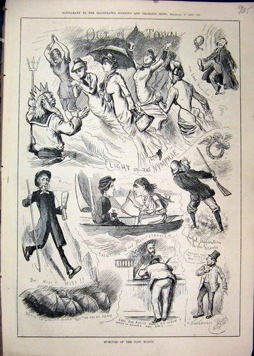 Original old antique print - original,