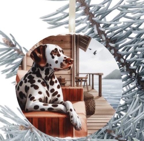 Dalmatian dog hanging bauble - dalmatian,