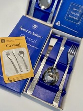 2 Boxed Sets of Spear and Jackson Crystal Cutlery 7 Pieces in total