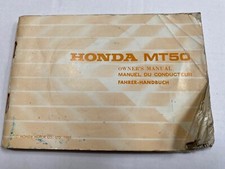 Honda MT50 1985 Owners Handbook Manual 00X37-167-6100