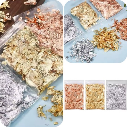 Gold silver copper leaf - gold,, &