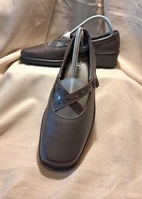 Hotter Melody VGC women's  metallic brown leather Mary Jane shoes size 6.5 