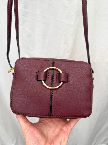 Small burgundy shoulder bag - , by