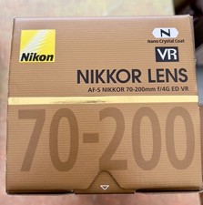 Nikon AF-S 70-200mm F/4 G ED VR  F Mount Lens