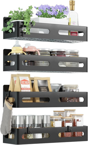 Pack magnetic spice rack for - 4-pack,