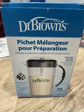 Dr. Brown's Baby Formula Mixing Pitcher Black with Adjustable Stopper- 32 oz