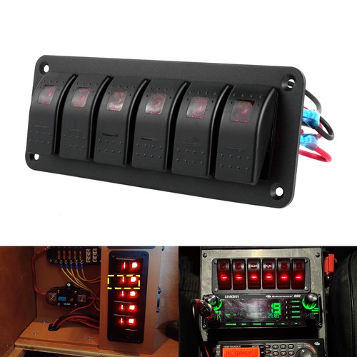 Gang waterproof red led - 6,