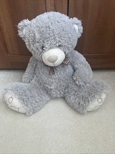 Large grey teddy - grey, bear