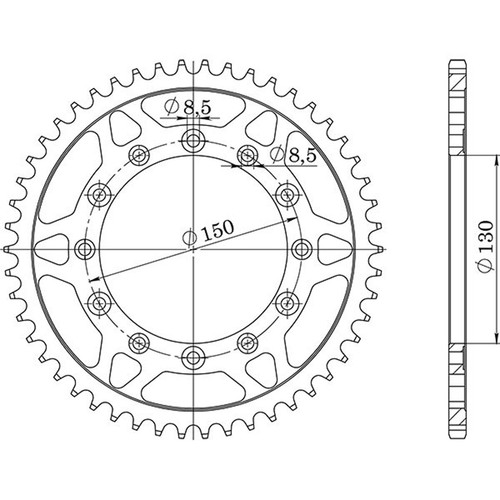 Steel crown step 520 - 520, z