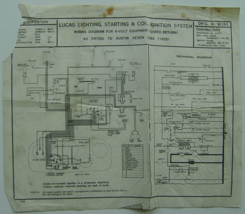 Original lucas wiring diagram - original,
