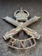 RND Machine Gun Corps, Royal Navy Division WW1, British Army Cap Badge.