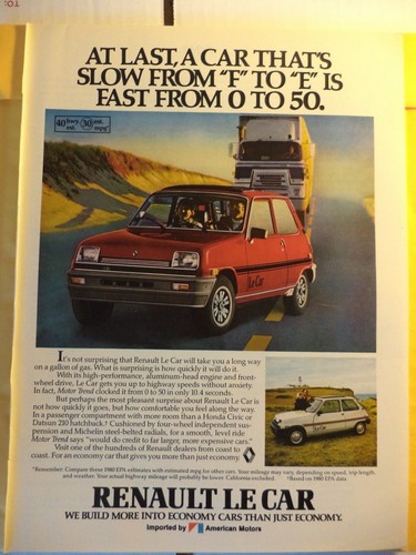 Renault car magazine ad - renault,