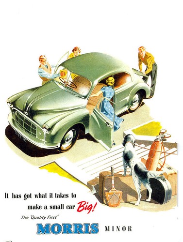 Classic car morris minor - car,