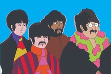 The Beatles Yellow Submarine stretched canvas wall art 8x12 12x18 16x24 20x30