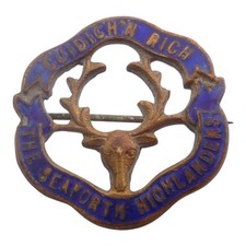 SEAFORTH HIGHLANDERS ENAMEL
