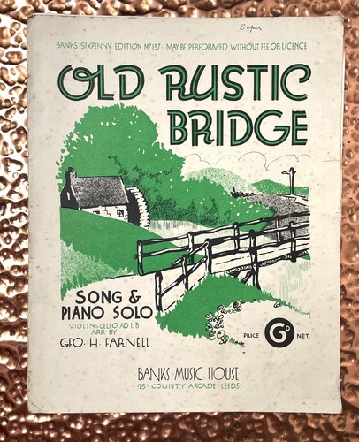 Old rustic bridge - old, vintage