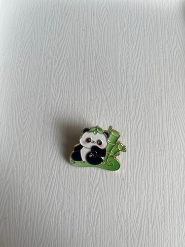 Panda enamel pin - panda, badge
