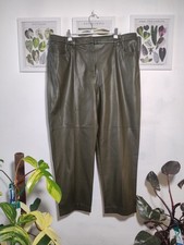 M&S green Faux Leather