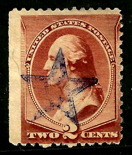 Fancy cancel unusual purple - unusual,