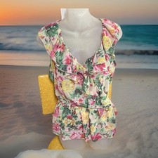 Bongo Ruffle Yellow Floral