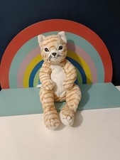 Ikea Gosig Katt Ginger Orange Tabby Cat Kitten Soft Plush Stuffed Cuddly Toy 