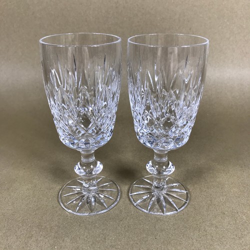 Pair vintage cut crystal - pair,